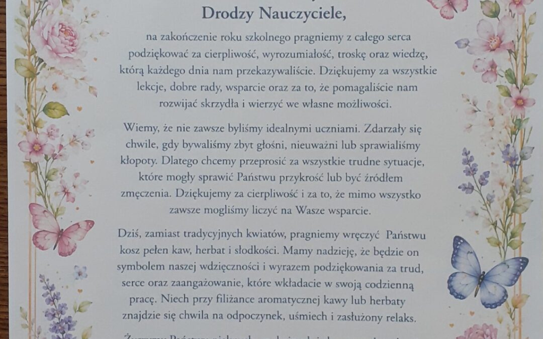 Podziękowania